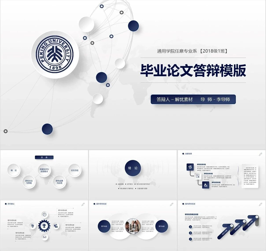 【免费下载】200+高质量毕业论文答辩PPT模版(百度/夸克网盘)